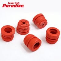 Lot de 5 amortisseurs en caoutchouc rouges pour tronçonneuses 45cc 52cc 58cc, modèles 4500 5200 5800, ensemble de ressorts et tampons antichoc, pièces de rechange pour tronçonneuses - Vente en gros usine