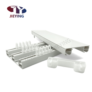 Jieying Rail à double <span class=keywords><strong>rideau</strong></span> en <span class=keywords><strong>PVC</strong></span> de haute qualité Rail en plastique <span class=keywords><strong>pour</strong></span> fenêtre <span class=keywords><strong>coulissante</strong></span> Tringles à rideaux pliables - Product Image 2