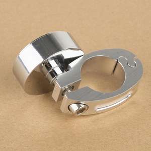 TCMT XF111714-W universel 7/8 "à 1" <span class=keywords><strong>moto</strong></span> Chrome Cruiser <span class=keywords><strong>guidon</strong></span> barre montage horloge <span class=keywords><strong>montre</strong></span> - Product Image 5