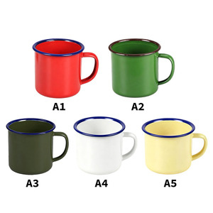 Tazza in Metallo Smaltato Personalizzata con Logo, Prodotta in Cina, per Caffè e Tè <span class=keywords><strong>da</strong></span> Campeggio - Product Image 2