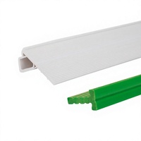 Profilés en plastique PVC rigide extrudé HRL Endurance pour vitrine, design moderne pour équipement industriel