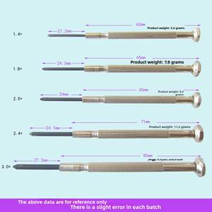 Uhrmacher-Feinmechanik-Schraubendreher mit Eisengriff, 1,8 mm, Kreuzschlitz und gerader Linie, für kleine Schrauben, Mini-Telekommunikations-Werkzeug - Product Image 3