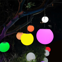 Lámpara Colgante LED Decorativa para Jardín, con Batería, para Exteriores, Restaurantes, Lámpara Colgante LED con Forma de Bola/Globo