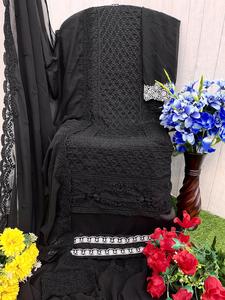 Elegante traje pakistaní de Georgette de imitación pesado con bordado rico, perfecto para bodas y fiestas, exportación desde la India - Product Image 5