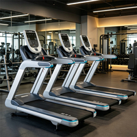 Tapis roulant électrique commercial de haute qualité, durable et très vendu, avec écran LED sans fil pour la fréquence cardiaque, vitesse de 15 à 20 km/h, unisexe