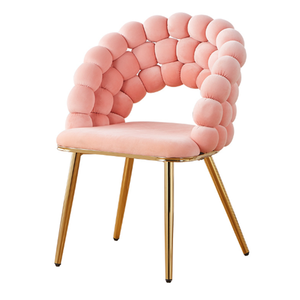 Silla de <span class=keywords><strong>Comedor</strong></span> de Estilo Moderno, Asiento de Tela de Algodón, Estructura de Acero Resistente, para Hogar, Oficina, Baño, Dormitorio, Villa, Cafetería, Hotel, Boda - Product Image 4