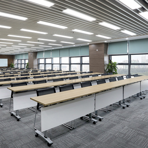 Hot Bán Chất Lượng Cao Nội Thất Trường Học Sinh Viên Gấp Đào Tạo Họp Bàn Kim Loại OEM Dịch Vụ Sơn Bột Nội Thất Văn Phòng - Product Image 4