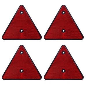 Triángulo reflectante de plástico rojo de seguridad 2021- Modelo Xiaozun compatible universal - Product Image 4