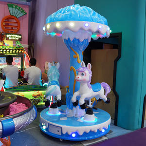 Carrusel de animales oceánicos de 3 plazas de alta calidad Paseo de monedas para niños para Parque de Atracciones Fibra de vidrio - Product Image 2