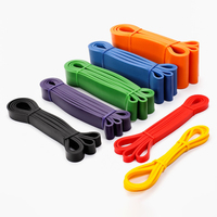 Juego de Bandas de Resistencia de Látex de 2080 mm con Logotipo Personalizado, 5 Bandas para Ejercicios de Yoga y Entrenamiento de Fuerza