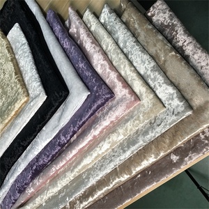 Fabricants de vêtements de maison en velours pressé à la glace sur mesure tissu de cristal et de diamant tissu de canapé en velours écrasé - Product Image 6