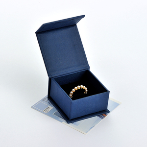 PackSecret Wholesale Custom Logo <b>Paper</b> Magnetic Flip Closure Jewelry Ring Necklace Box Kraft Cardboard with Foam Insert - Product Image 2
