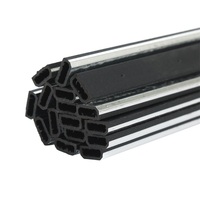 Barre d'espacement en aluminium à bord chaud noir en verre isolant de haute qualité Vente en gros des fabricants