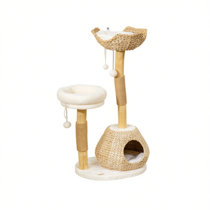 Árbol para Gatos con Rascador de 2 Niveles, Sisal, Minimalista, Mueble Divertido para Felinos de Interior - Product Image 1