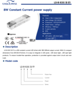 Alimentation LED Eaglerise LS-8-200 SI E1 8W 200mA 220-240VAC 30-42V à courant constant pour intérieur