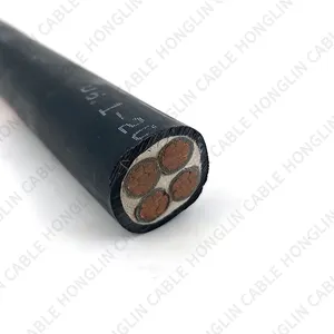 Câble d'alimentation de blindage d'origine iso 0.6/1kv basse tension 4x95 fil électrique en cuivre câble d'alimentation de blindage à conducteurs multiples