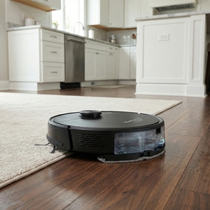 Liberbot - Aspiradora Robótica Eléctrica de Alta Calidad con Filtro HEPA, Motor sin Escobillas con Giroscopio, Control por Aplicación, Función de Limpieza en Seco y Húmedo - Product Image 5