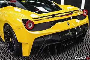 Parachoques trasero de coche de fibra de carbono medio estilo V para <span class=keywords><strong>Ferrari</strong></span> <span class=keywords><strong>458</strong></span> <span class=keywords><strong>Italia</strong></span> Speciale - Product Image 5