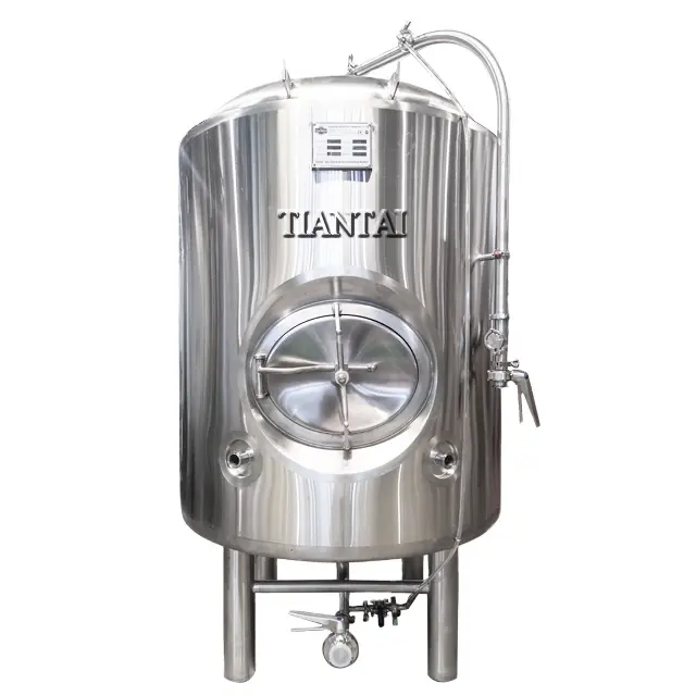 Tanque de cerveza brillante 800L 8HL 7BBL, chaqueta de glicol a presión SS de alta calidad, Control de temperatura de doble pared