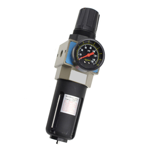 Regolatore pneumatico filtro aria nero lubrificatore combinazioni con separatore olio acqua 1/4 "3/8" 1/2 "-utensili pneumatici - Product Image 4