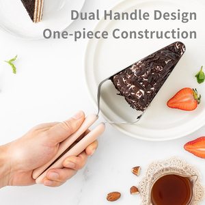 Bộ dụng cụ chia bánh bằng thép không gỉ chuyên nghiệp, tay cầm kép, dễ cầm, dụng cụ cân chỉnh bánh, dao cắt hình tam giác - Product Image 4