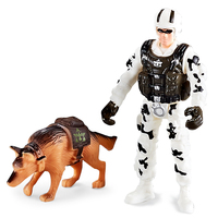 Ensemble de jouets de soldats en plastique pour garçons, modèle de soldat, figurines d'action, avec accessoires d'armes militaires
