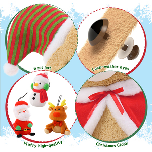 Ensemble d'ours en peluche <span class=keywords><strong>de</strong></span> <span class=keywords><strong>Noël</strong></span> très prisé, décoration <span class=keywords><strong>de</strong></span> fête pour enfants, cadeau saisonnier, décoration <span class=keywords><strong>de</strong></span> chambre et <span class=keywords><strong>de</strong></span> maison - Product Image 5