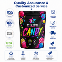 Sacs Doypack Personnalisés en Mylar Anti-Odeur avec Fermeture Zip pour Emballage de Bonbons Gommeux – Vente en Gros
