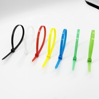 Attaches-câbles autobloquantes en nylon 66 de 100 mm x 2,5 mm, durables, faciles à installer, de diverses couleurs, largement utilisées pour le regroupement de câbles électriques