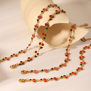 <span class=keywords><strong>H</strong></span>&C Elegante Pulsera <span class=keywords><strong>de</strong></span> Cereza <span class=keywords><strong>de</strong></span> Acero Inoxidable Chapada <span class=keywords><strong>en</strong></span> Oro <span class=keywords><strong>de</strong></span> 18K, Joyería <span class=keywords><strong>de</strong></span> Moda Impermeable para Verano y Playa para <span class=keywords><strong>Mujer</strong></span> al por Mayor - Product Image 1