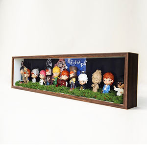 Cornici per foto quadrate personalizzabili in nero profondo in MDF cornici per foto quadrate in legno massello con cornice personalizzabile - Product Image 4