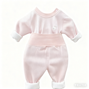 Conjunto <span class=keywords><strong>de</strong></span> <span class=keywords><strong>2</strong></span> piezas para bebé recién nacido, sin costuras, <span class=keywords><strong>de</strong></span> cintura alta, con protección para <span class=keywords><strong>el</strong></span> <span class=keywords><strong>vientre</strong></span>, suave, cálido y cómodo, para otoño, Clase A - Product Image 5