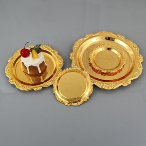 Porta Torta in Metallo Moderno, Vassoio Piccolo Monocolore, Piatto Decorativo per la Casa, Porta Tazze da Tè, Piatto Porta Gioielli, Piatto per Snack - Product Image 4