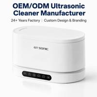 Pembersih Ultrasonik ODM Electric Household 45kHz untuk Pembersihan Gigi & Perhiasan Portabel dengan Tangki Stainless Steel Timer Digital