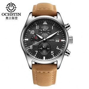 OCHSTIN 043 Wholesale Orange Gents Quartz <strong>Watch</strong> <strong>Activity</strong> PU Leather Band Waterproof Luminous 24 Hour Date Display Reloj <strong>Watch</strong> - Product Image 1
