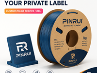 Filamen PINRUI PLA 1.75mm 1kg Printer 3D Warna Dapat Disesuaikan Pencetakan Kecepatan Tinggi Pencetakan Cetakan 220C Bambu Lab untuk Prusa