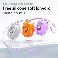 Auriculares de Traducción IA Transfronterizos con Indicador LED de Batería, Diseño de Clip para Oreja, Impermeabilidad IPX4, Modelo Privado, Cápsula Espacial de Plástico