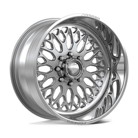 Velg Custom SL 24X14 26x16 30x16 Single Forged 8x170 8x180 8x165.1 Poles Deep Dish untuk Truk GMC Sierra RAM 1500 F150