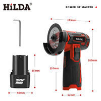 Nouvelle meuleuse d'angle sans fil 12V 3 pouces à moteur à balais au lithium-ion, mini-outil de découpe et de polissage portatif pour usage domestique