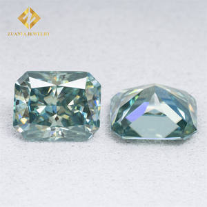 Fancy Cut Heart Princess Radiant Oval <span class=keywords><strong>Pera</strong></span> Emerald Cut GRA Certificado Moissanite Loose <span class=keywords><strong>Blue</strong></span> Green Color Moissanite - Product Image 2