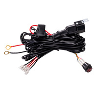 Kit de câblage 40A avec relais et fusible pour barre lumineuse LED de voiture, pour feux de travail LED tout-terrain et conduite automobile