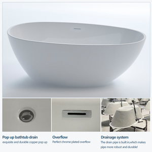 Baignoire autoportante de trempage profonde de luxe moderne RY-507 avec le <span class=keywords><strong>sauna</strong></span> infrarouge extérieur approuvé de CE/cUPC - Product Image 5