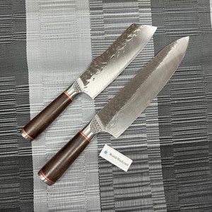 Coltello da <span class=keywords><strong>cucina</strong></span> forgiato a mano Kiritsuke Guyto Pro coltello da <span class=keywords><strong>cucina</strong></span> con custodia in pelle 6.7 "8.2" "nero opaco per affettare la carne - Product Image 3