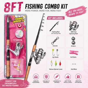 Canne à pêche spinning légère en fibre de carbone à 30 % avec poignée en fibre de carbone, portable pour l'utilisation en eau douce à la plage et au lac - Product Image 1