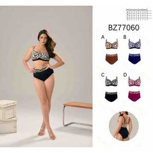 Costume da bagno intero da donna scollo a V taglie forti con arricciatura, controllo pancia, senza schienale, per l'estate e la spiaggia, all'ingrosso, nuovo BZ77060 - Product Image 1