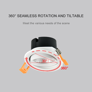 Spot encastré orientable COB DOB Or Noir Blanc 7W 10W 15W avec logo OEM pour projets immobiliers et résidentiels - Product Image 6
