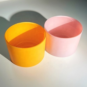 Empty 4oz 15oz 25oz Glass Vessel <strong>Jars</strong> Container Large Unique <strong>Candle</strong> <strong>Jars</strong> 3 Wick <strong>Candle</strong> <strong>Jars</strong> For <strong>Candles</strong> Making With Bamboo <strong>Lid</strong>