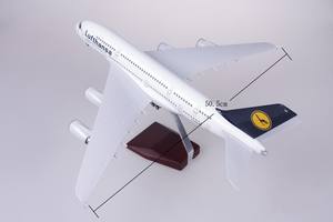 1/160 <span class=keywords><strong>Lufthansa</strong></span> Airbus A380 modelo de avión de aviación Civil simulación 380 45,5 cm modelo de avión fundido a presión con tren de aterrizaje - Product Image 6