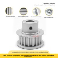 Poulie de distribution S8M à 72 dents, en aluminium de 1,5 kg de largeur, 20-65 rainures, modèle EBL41-S8M300-72-B-N-d20, fabriquée en Chine continentale