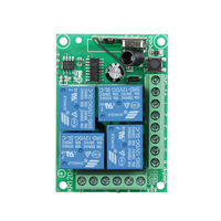 315/433Mhz 12V interruptor remoto sistema de Control remoto de 4 canales para control remoto de luz/motor/puerta de garaje